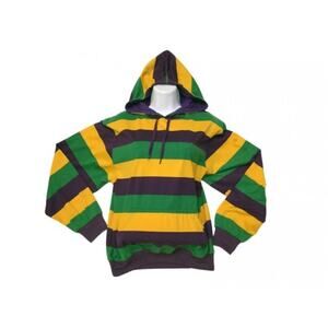 Mardi Gras Adult/Rugby Pullover Hoodie/Sweatshirt With Pockets, Unisex Hoodie
